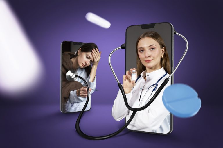 creative-collage-telehealth-consultation